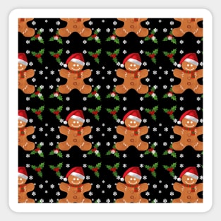 Christmas Gingerbread Pattern Sticker